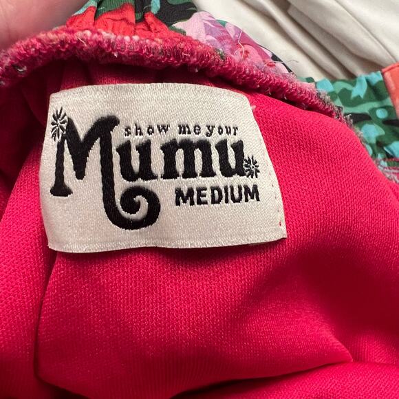 Show Me Your MuMu Flirt Skirt Hawaiian Floral Midi Skirt Size Medium - Picture 6 of 8